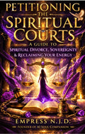 Sovereign Soul .Store Petitioning The Spiritual Courts guidebook cover with mystical purple and gold imagery.